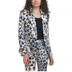 VENTI Made In Italy Leopard Floral Blazer